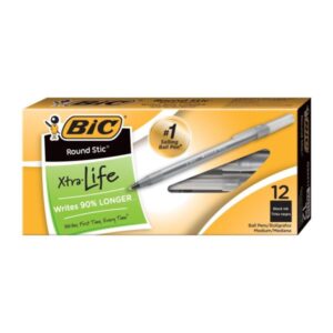 Round stick black medium pen