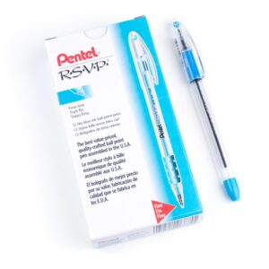 RSVP sky blue pens fine