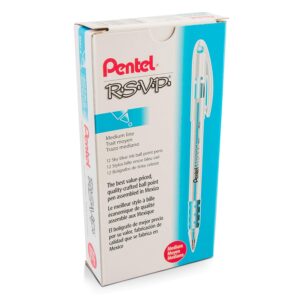 RSVP sky blue pens medium