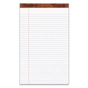 Legal pad letter size white (sold by the pack)