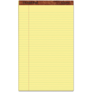 Legal pad letter size yellow (sold by the pack)
