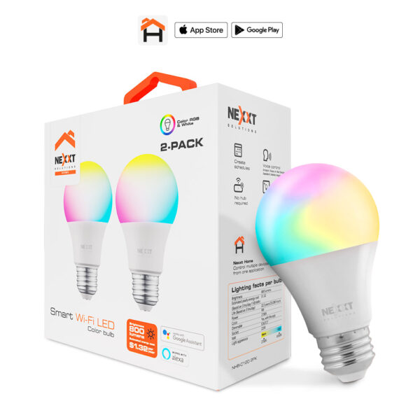 Smart Wi-Fi LED 220V- Multicolor 2 Pack